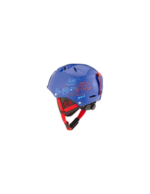 marque pas cher Casque De Ski Bollé B-Kid Shiny Blue Monster à Molette Taille 49/53cm 1