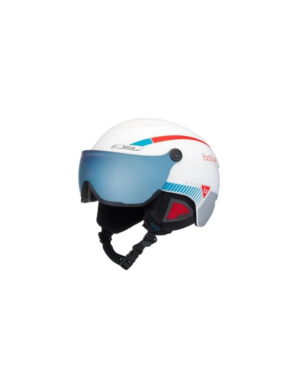 Casque De Ski Neuf Bollé B-Yond Visor White And Amber Blue à Visière Taille 58/61cm marque moins cher 1