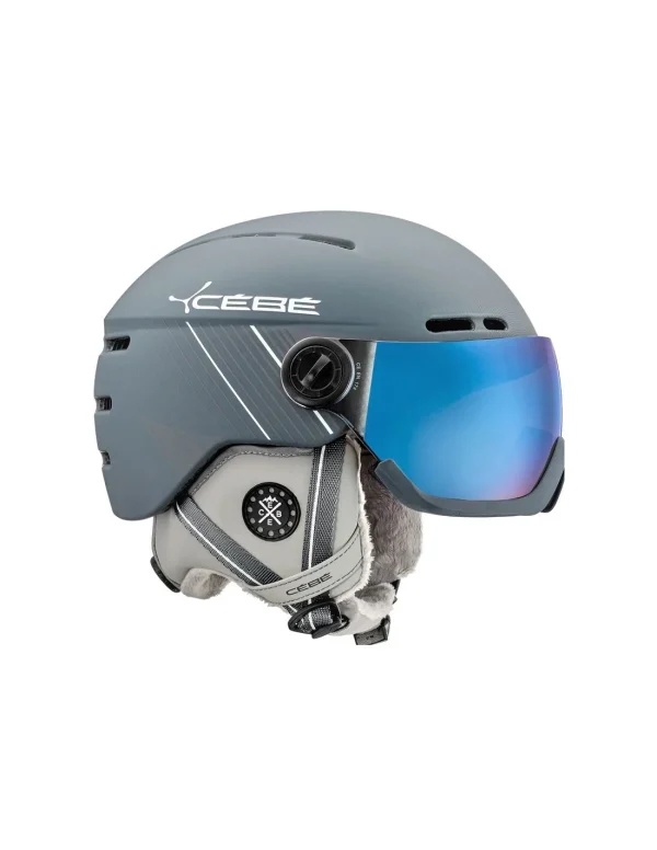 Casque De Ski Neuf Cébé Fireball Matt Ciment White 2 Verres mode tendance 1