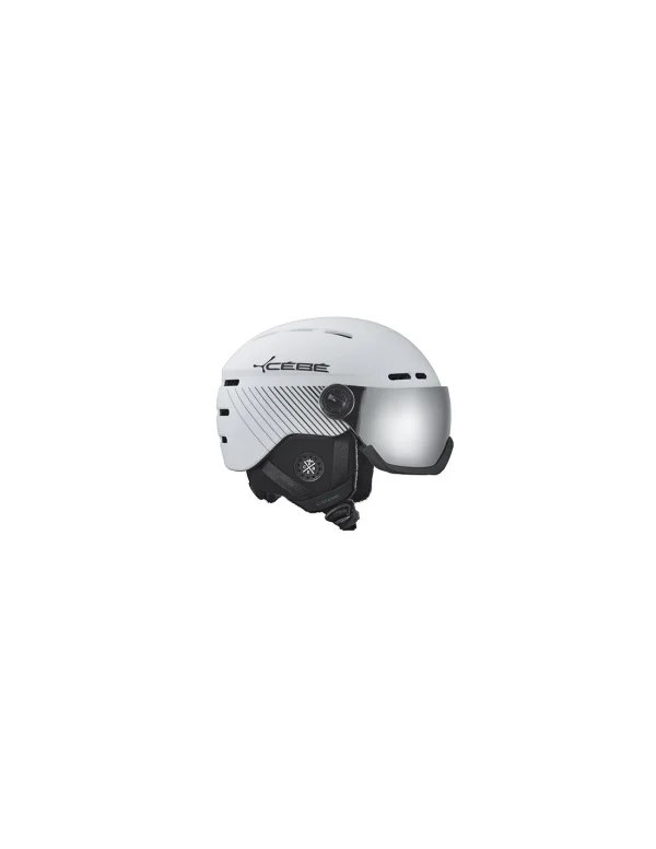 Casque De Ski Neuf Cébé Fireball Matt White Black Line 1/3 magasin en ligne 1