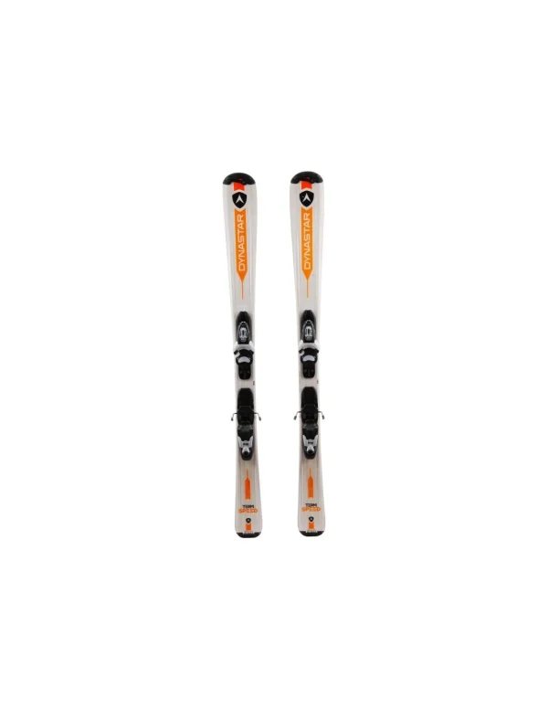 Ski Junior Occasion Dynastar Team Speed Blanc Orange + Fix boutiqued en ligne 1